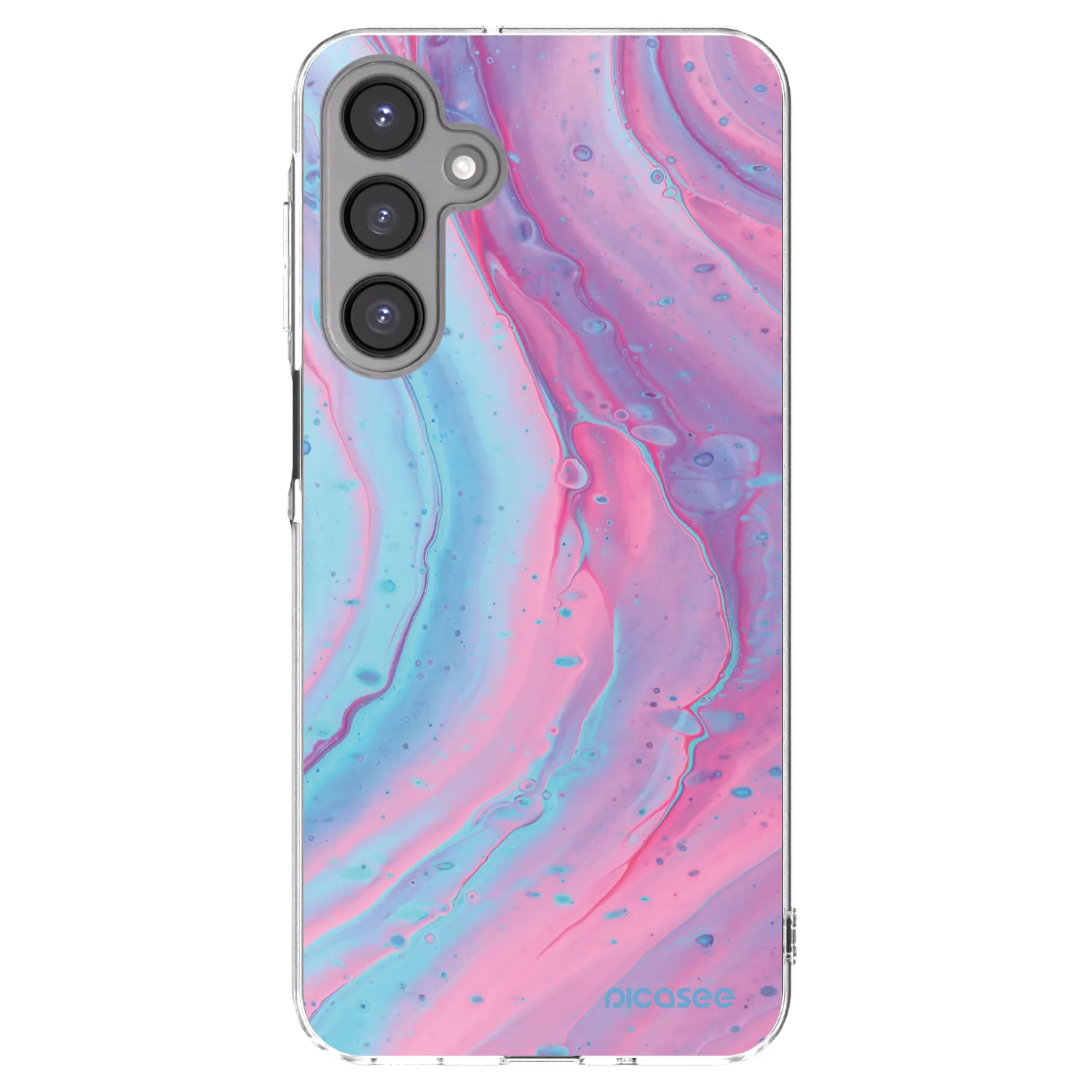 Picasee husă transparentă din silicon pentru Samsung Galaxy A16 4G - Pink liquid