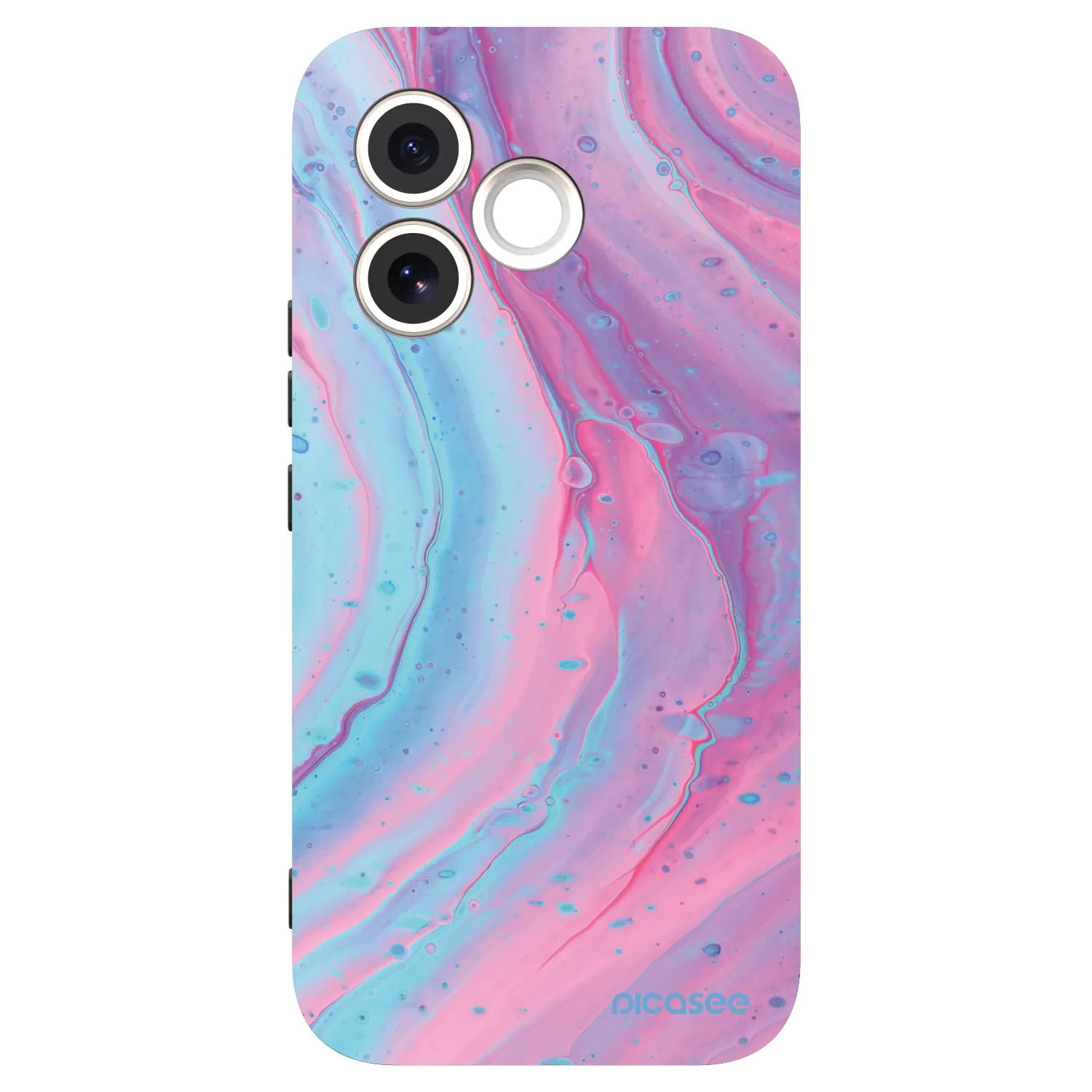 Picasee husă neagră din silicon pentru Honor 600 Lite - Pink liquid