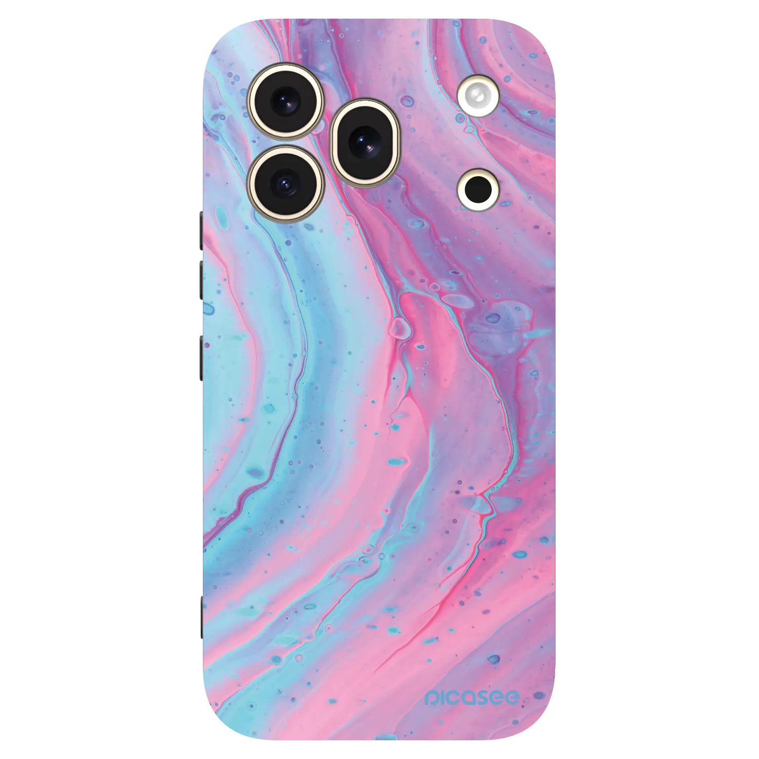 Picasee husă neagră din silicon pentru Honor 600 Pro - Pink liquid