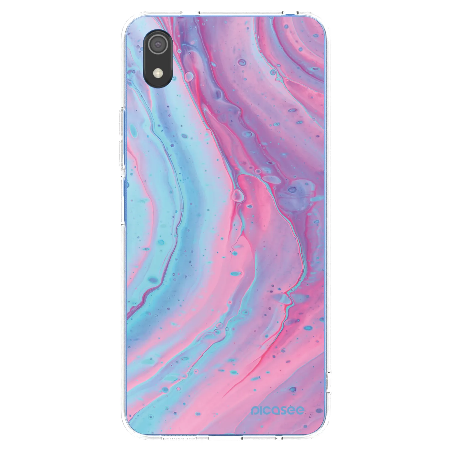 Picasee husă transparentă din silicon pentru Xiaomi Redmi 7A - Pink liquid