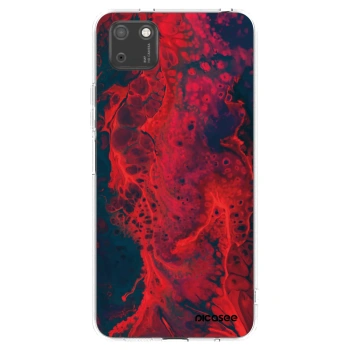 Picasee husă transparentă din silicon pentru Huawei Y5P - Organic red
