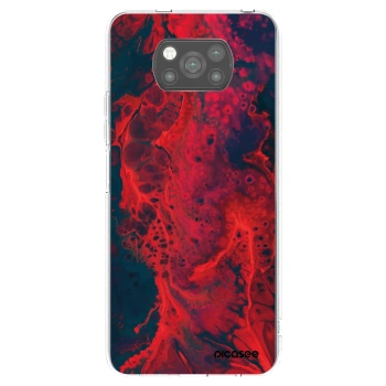 Picasee husă neagră din silicon pentru Xiaomi Poco X3 - Organic red