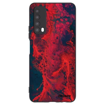 Picasee husă neagră din silicon pentru Huawei P Smart 2021 - Organic red