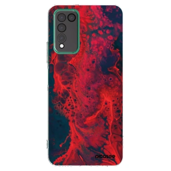 Picasee husă transparentă din silicon pentru Honor 10X Lite - Organic red