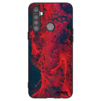Picasee husă neagră din silicon pentru Realme 6i - Organic red