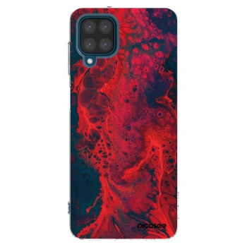 Picasee husă transparentă din silicon pentru Samsung Galaxy A12 A125F - Organic red