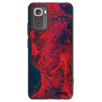 Picasee husă neagră din silicon pentru Xiaomi Redmi Note 10S - Organic red