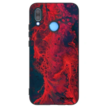 Picasee husă neagră din silicon pentru Huawei P20 Lite - Organic red