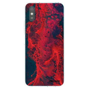 Picasee husă transparentă din silicon pentru Xiaomi Redmi 9AT - Organic red