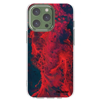 Picasee husă transparentă din silicon pentru Apple iPhone 13 Pro - Organic red