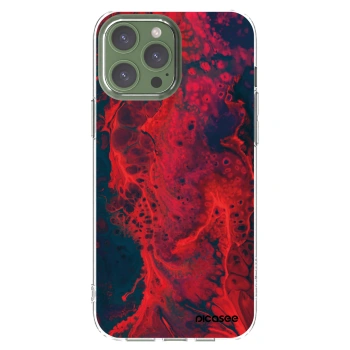 Picasee husă transparentă din silicon pentru Apple iPhone 13 Pro Max - Organic red
