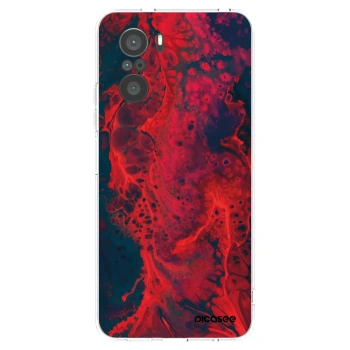 Picasee husă transparentă din silicon pentru Xiaomi Poco F3 - Organic red