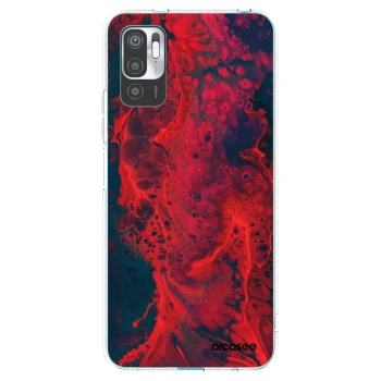 Picasee husă transparentă din silicon pentru Xiaomi Redmi Note 10 5G - Organic red