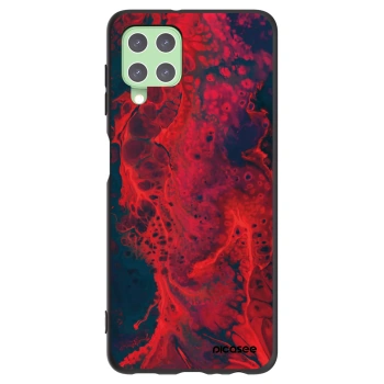 Picasee husă neagră din silicon pentru Samsung Galaxy A22 A225F 4G - Organic red
