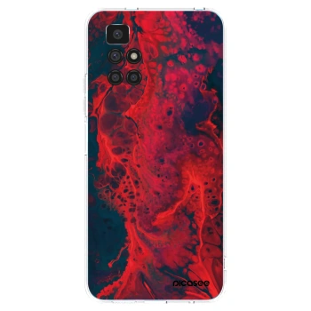 Picasee husă transparentă din silicon pentru Xiaomi Redmi 10 - Organic red