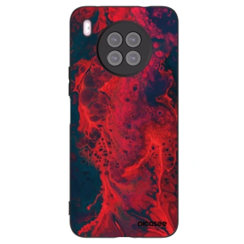 Picasee husă neagră din silicon pentru Huawei Nova 8i - Organic red