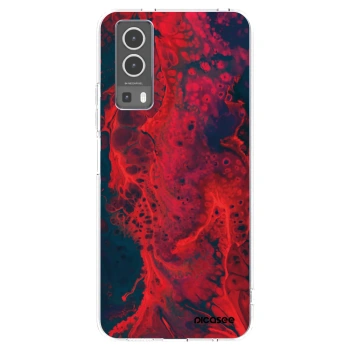 Picasee husă transparentă din silicon pentru Vivo Y72 5G - Organic red