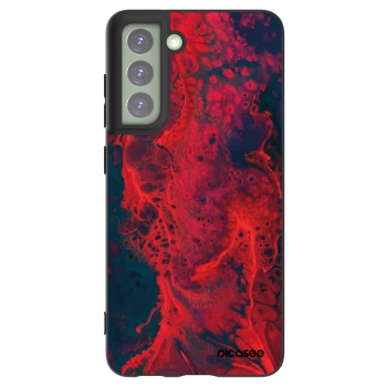 Picasee husă neagră din silicon pentru Samsung Galaxy S21 FE 5G - Organic red
