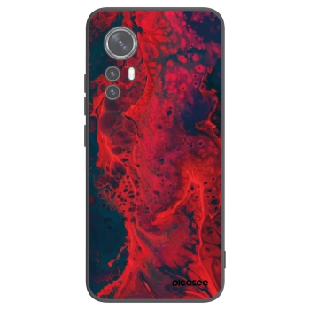 Picasee husă neagră din silicon pentru Xiaomi 12 - Organic red