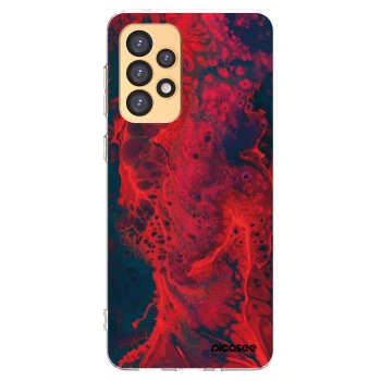 Picasee husă transparentă din silicon pentru Samsung Galaxy A33 5G A336 - Organic red