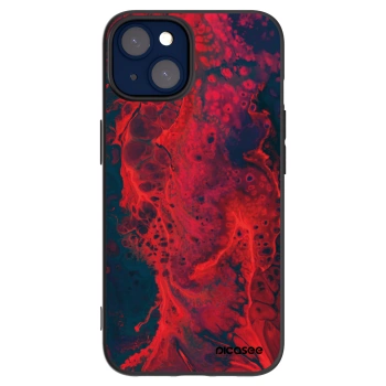 Picasee husă neagră din silicon pentru Apple iPhone 14 - Organic red