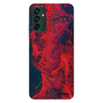 Picasee husă transparentă din silicon pentru Samsung Galaxy M13 M135F - Organic red