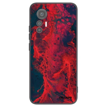 Picasee husă neagră din silicon pentru Xiaomi 12 Lite - Organic red