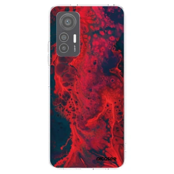 Picasee husă transparentă din silicon pentru Xiaomi 12 Lite - Organic red