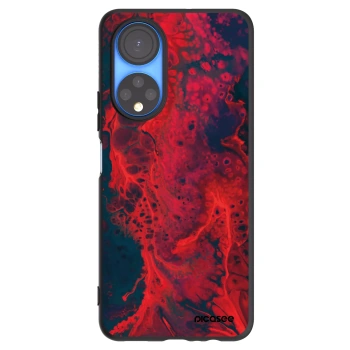 Picasee husă neagră din silicon pentru Honor X7 - Organic red