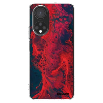 Picasee husă transparentă din silicon pentru Honor X7 - Organic red