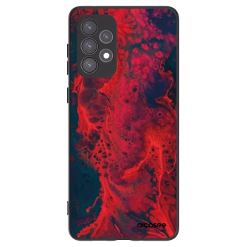 Picasee husă neagră din silicon pentru Samsung Galaxy A73 5G - Organic red