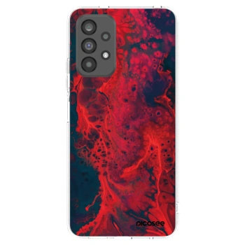 Picasee husă transparentă din silicon pentru Samsung Galaxy A73 5G - Organic red