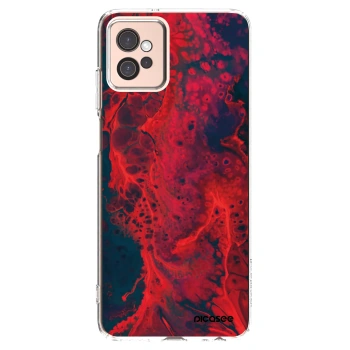 Picasee husă transparentă din silicon pentru Motorola Moto G32 - Organic red