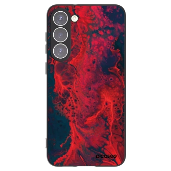 Picasee husă neagră din silicon pentru Samsung Galaxy S23+ 5G - Organic red