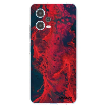 Picasee husă transparentă din silicon pentru Xiaomi Redmi Note 12 5G - Organic red