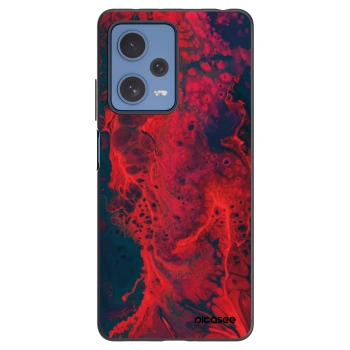 Picasee husă neagră din silicon pentru Xiaomi Redmi Note 12 Pro 5G - Organic red