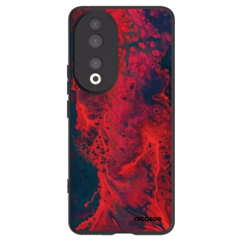 Picasee husă neagră din silicon pentru Honor 90 5G - Organic red