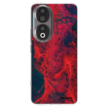 Picasee husă transparentă din silicon pentru Honor 90 5G - Organic red