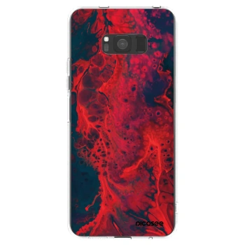 Picasee husă transparentă din silicon pentru Samsung Galaxy S8 G950F - Organic red