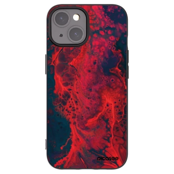 Picasee husă neagră din silicon pentru Apple iPhone 15 - Organic red