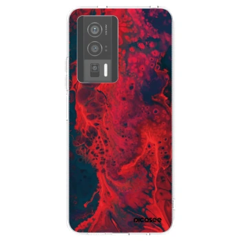 Picasee husă transparentă din silicon pentru Xiaomi Poco F5 Pro 5G - Organic red