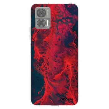 Picasee husă transparentă din silicon pentru Motorola Edge 30 Neo - Organic red