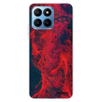 Picasee husă transparentă din silicon pentru Honor 70 Lite - Organic red