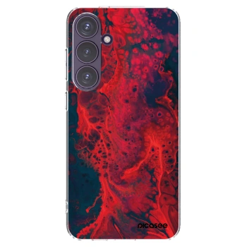 Picasee husă transparentă din silicon pentru Samsung Galaxy S24+ S926B 5G - Organic red
