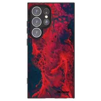 Picasee husă neagră din silicon pentru Samsung Galaxy S24 Ultra S928B 5G - Organic red