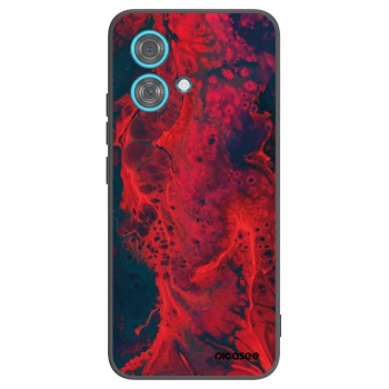 Picasee husă neagră din silicon pentru Motorola Edge 40 Neo - Organic red