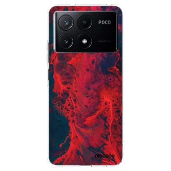 Picasee husă transparentă din silicon pentru Xiaomi Poco X6 Pro - Organic red