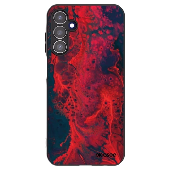 Picasee husă neagră din silicon pentru Samsung Galaxy A15 A155F 4G - Organic red