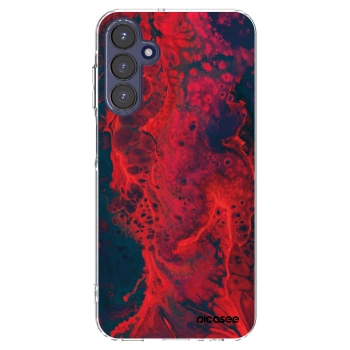 Picasee husă transparentă din silicon pentru Samsung Galaxy A15 A155F 4G - Organic red