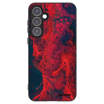 Picasee husă neagră din silicon pentru Samsung Galaxy A55 5G A556B - Organic red